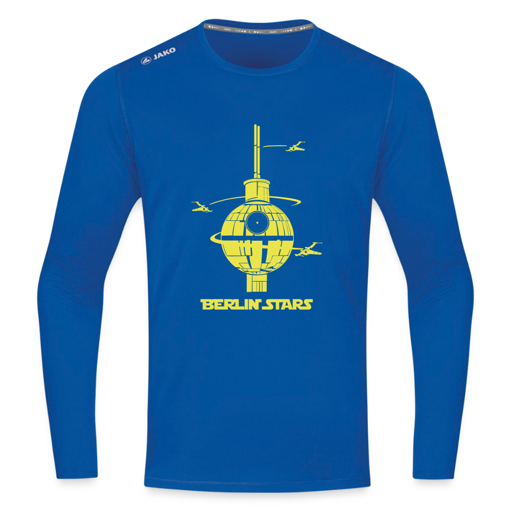Berlin Stars - Männer Sport Langamshirt - Royalblau