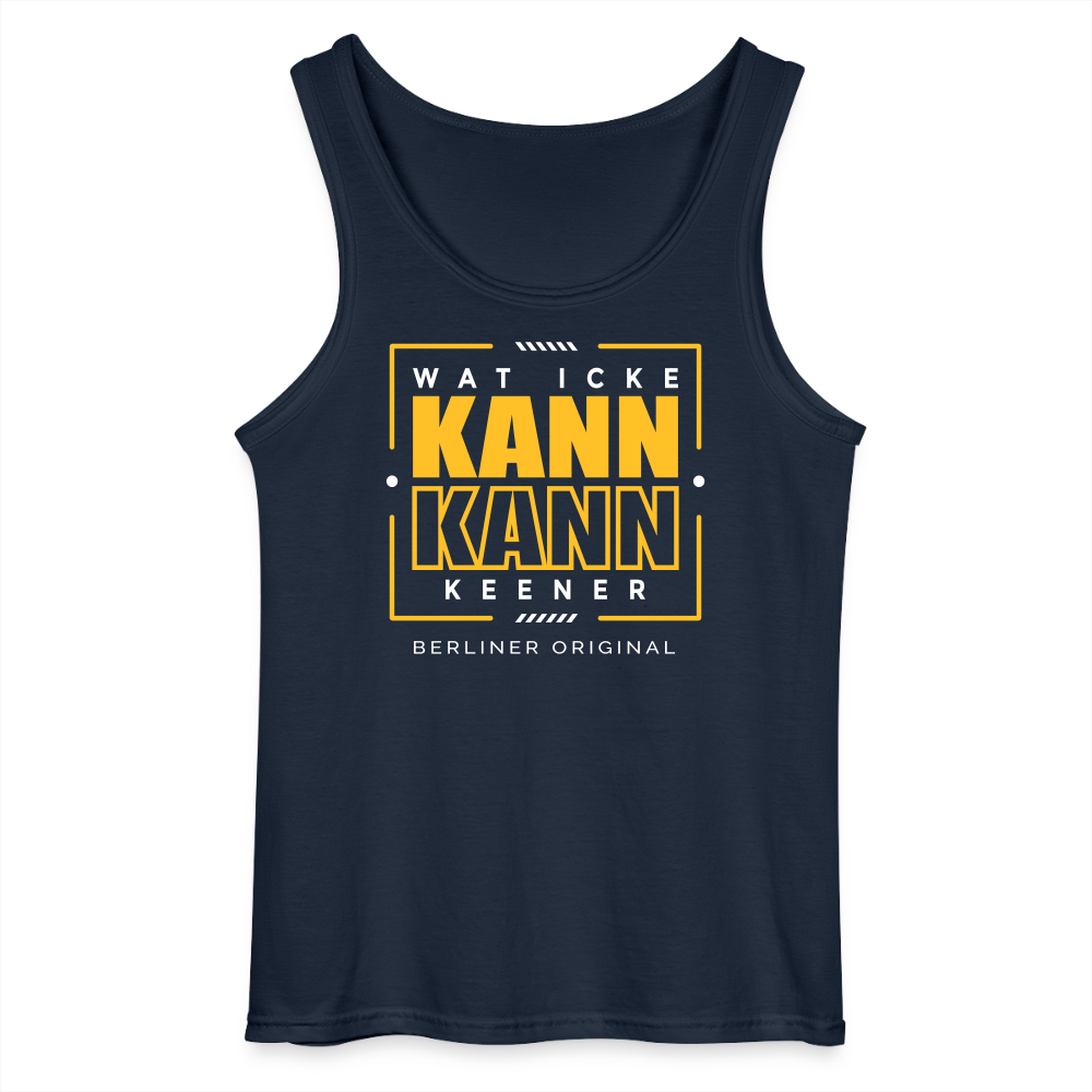 Wat Icke Kann, Kann Keener - Männer Tank Top - Navy