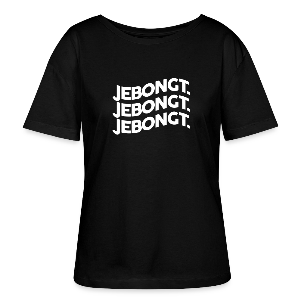 Jebongt! - Relaxed Rundhals Frauen Bio-T-Shirt - Schwarz