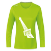 Der Funkturm - Frauen Sport Langarmshirt - Neongrün