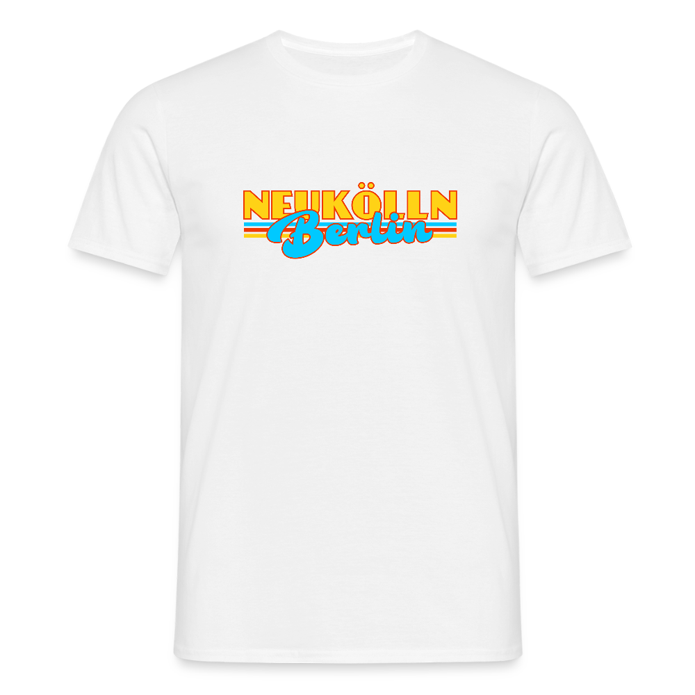 Neukölln Berlin Retro - Männer Premium T-Shirt - Weiß