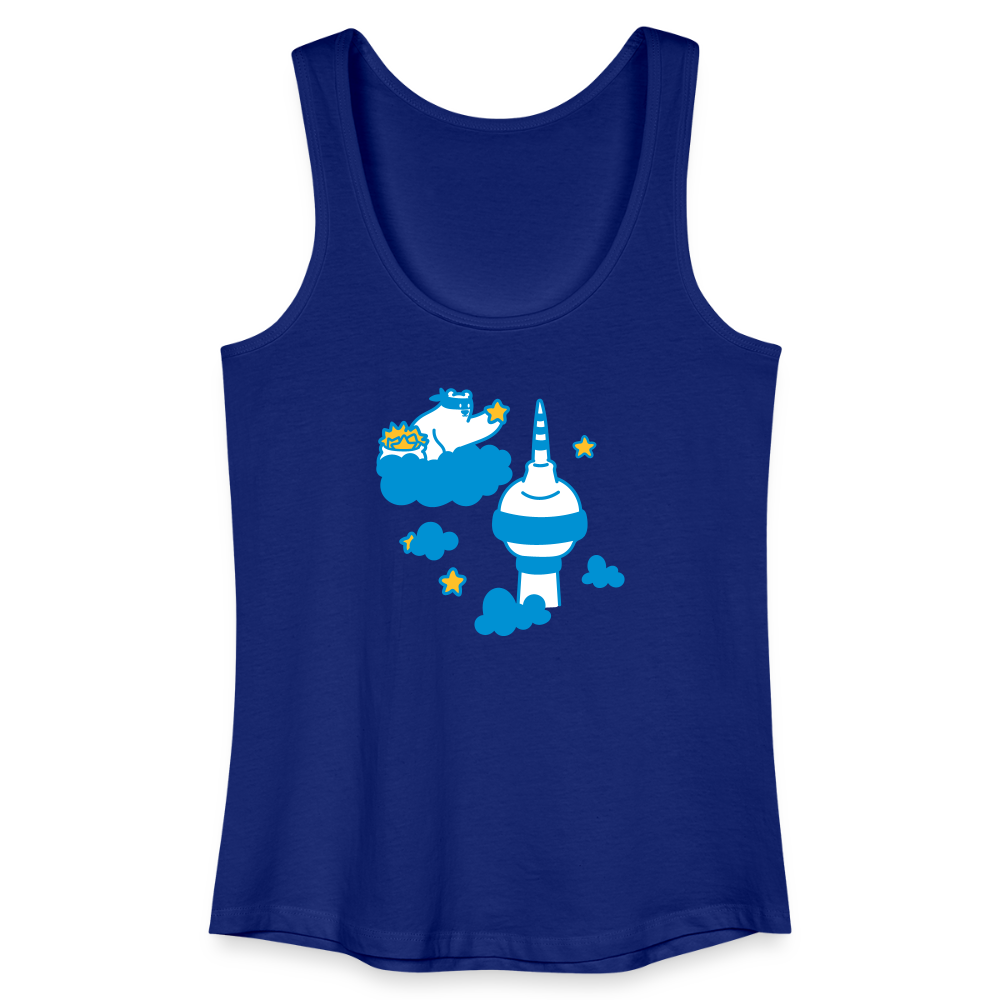 Berliner Bär bei Nacht - Frauen Bio Tank Top - Königsblau