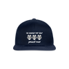 Ick wunder mir - Snapback Cap - Navy/Navy