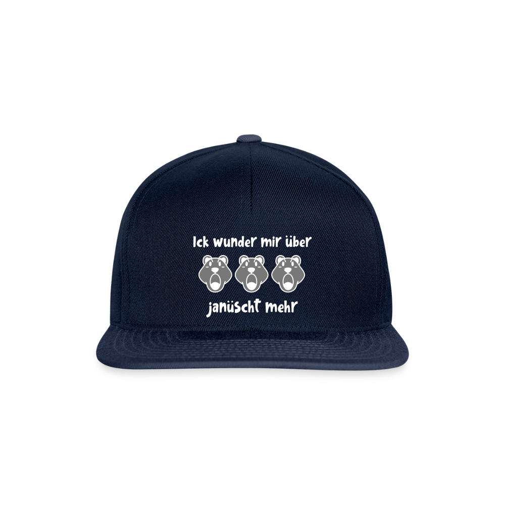 Ick wunder mir - Snapback Cap - Navy/Navy