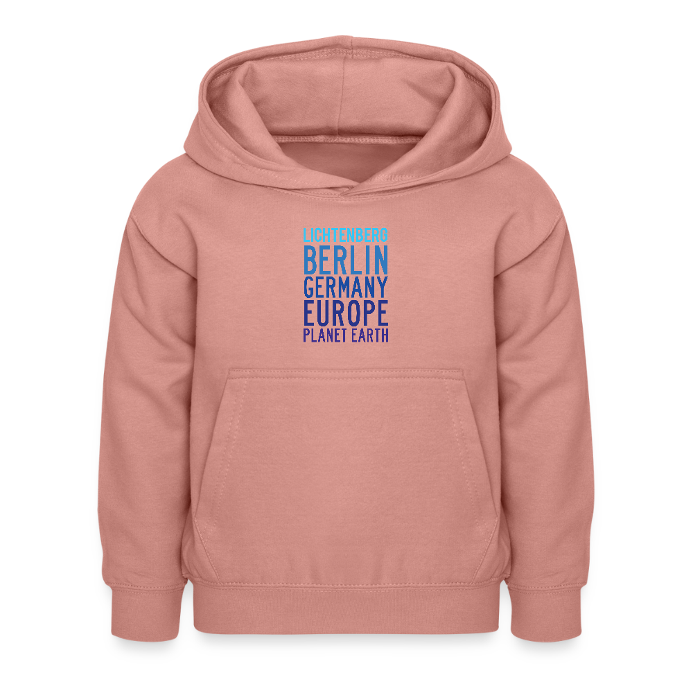 Lichtenberg Planet Earth - Kinder Hoodie - Altrosa