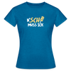 N'SCH... MUSS ICK - Frauen Premium T-Shirt - Antikblaues Saphir meliert