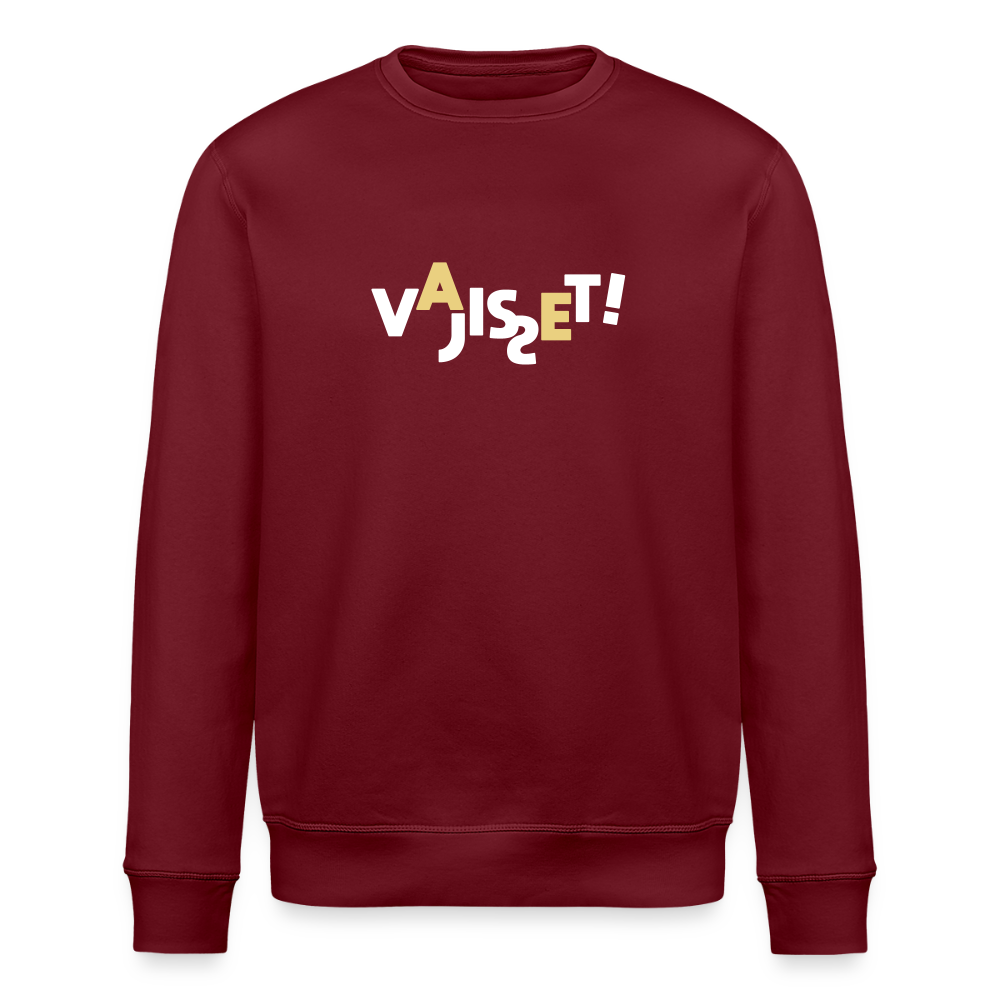 VAJISSET - Unisex Bio Sweatshirt - Burgunderrot