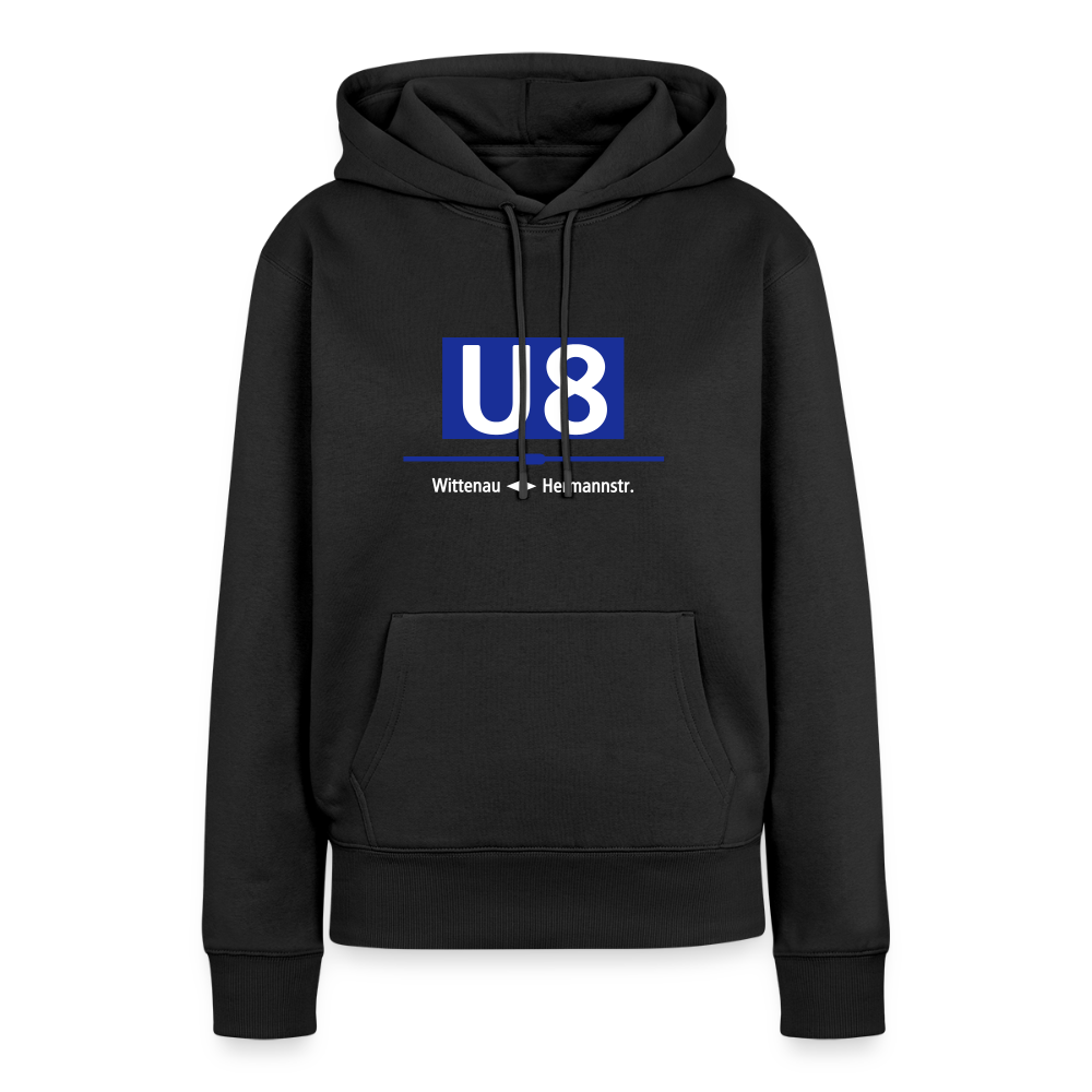 U8 - Frauen Premium Hoodie - Schwarz