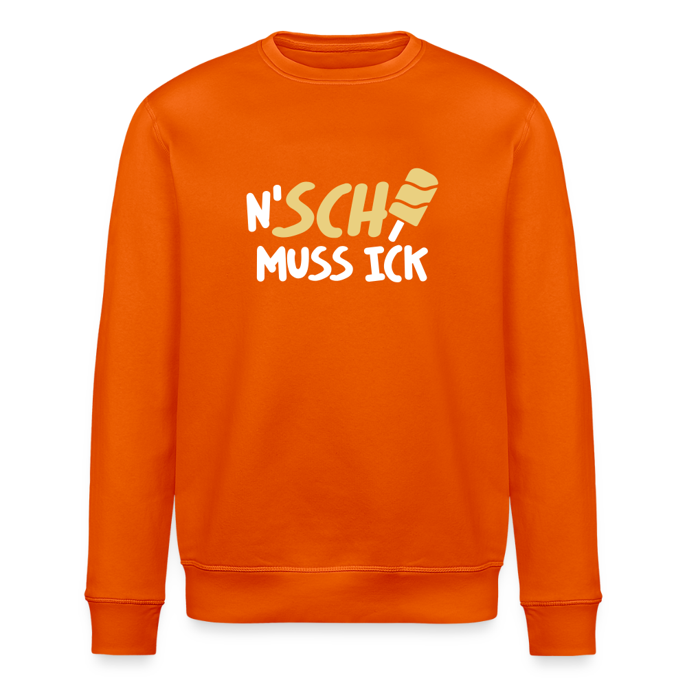 N'SCH... MUSS ICK - Unisex Bio Sweatshirt - Tieforange