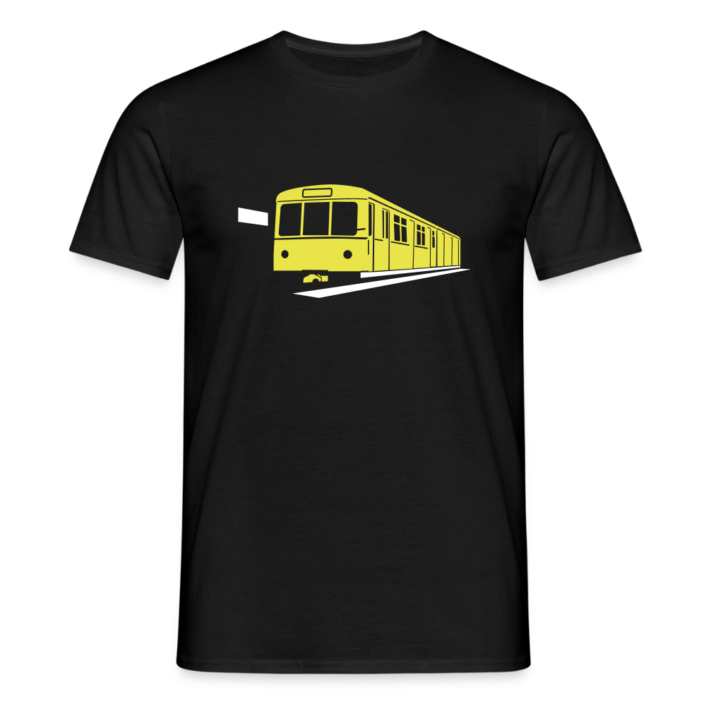 Die U-Bahn kommt - Männer Premium T-Shirt - Schwarz