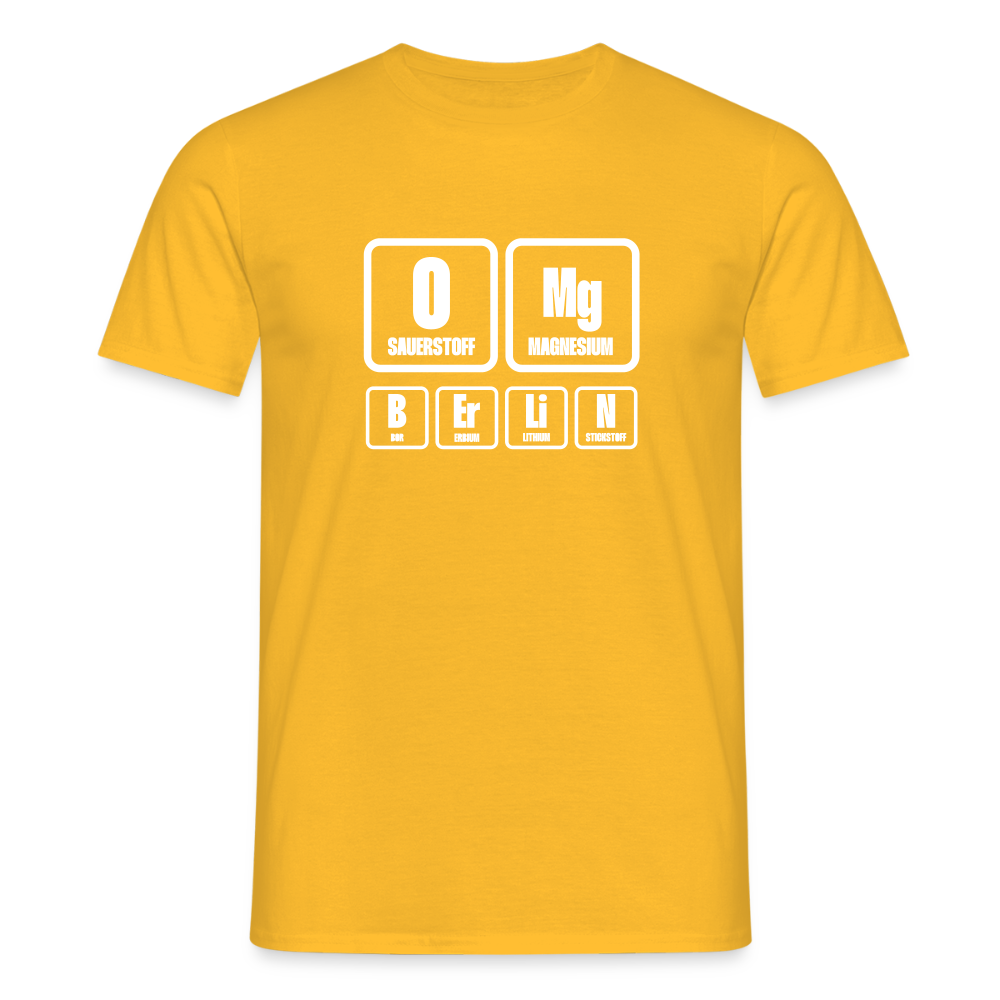 OMG Berlin - Männer Premium T-Shirt - Gelb