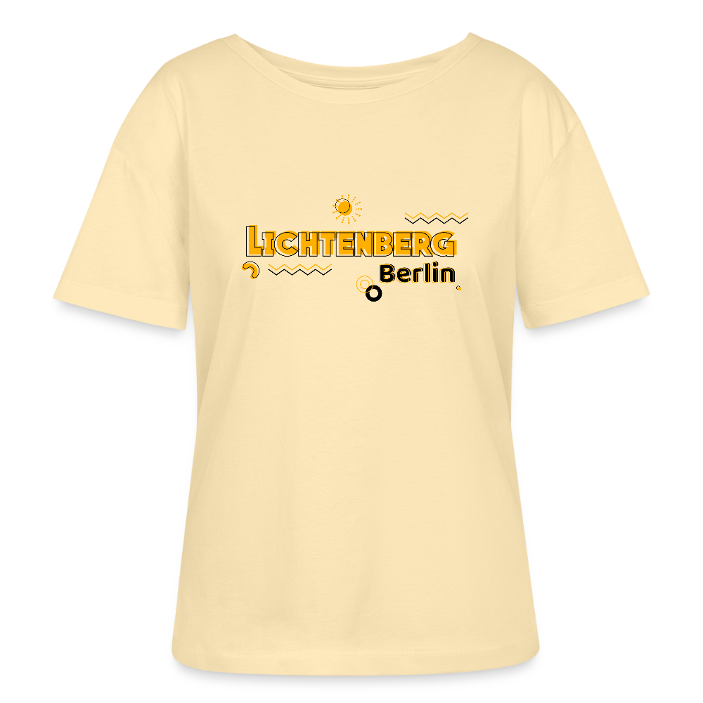 Lichtenberg - Relaxed Rundhals Frauen Bio-T-Shirt - Creme