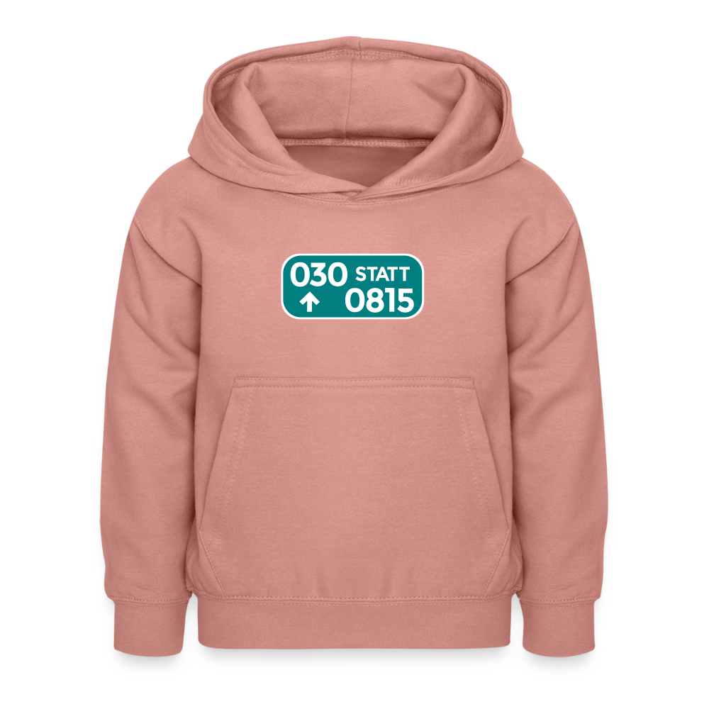 030 statt 0815 - Kinder Hoodie - Altrosa