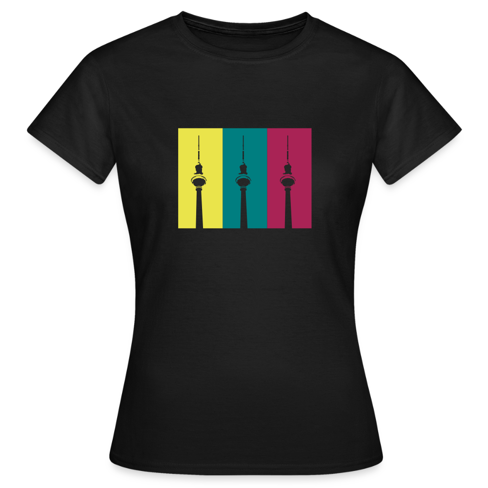 Berlin Retro - Frauen Premium T-Shirt - Schwarz