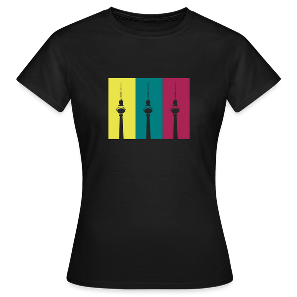 Berlin Retro - Frauen Premium T-Shirt - Schwarz