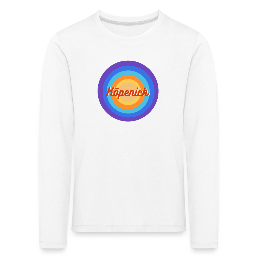 Köpenick Retro - Kinder Langarmshirt - Weiß