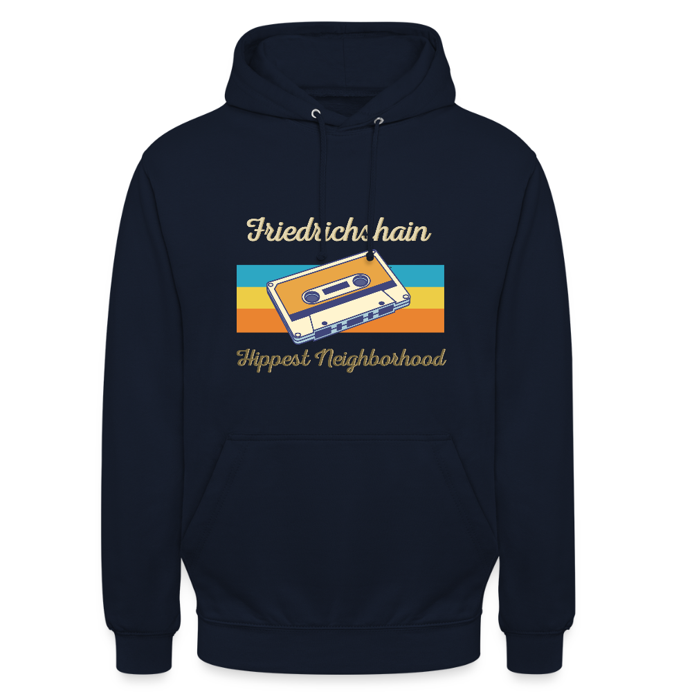 Friedrichshain Hippest Neighborhood - Unisex Hoodie - Navy