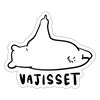 Vajisset Bär - Aufkleber - Mattweiß