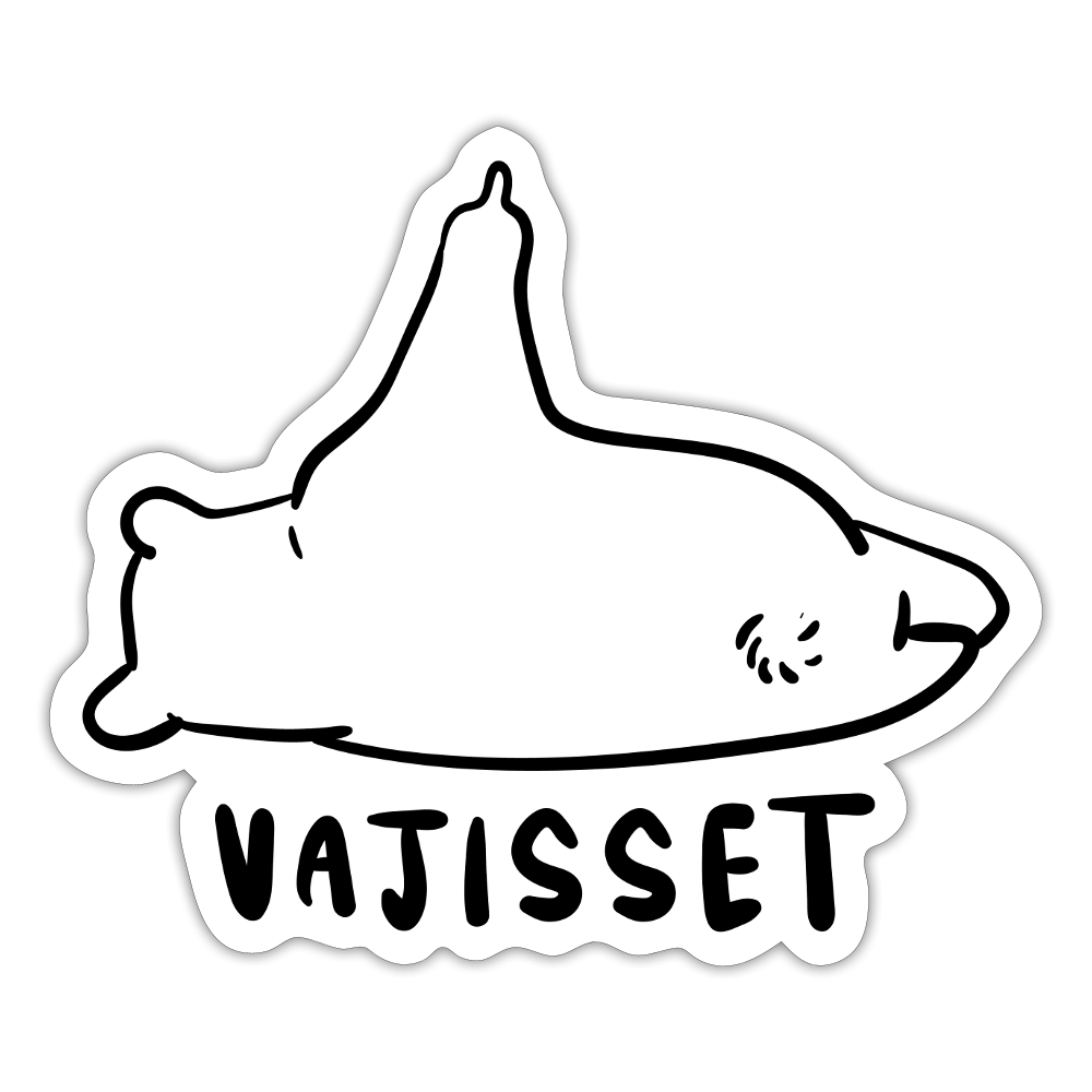 Vajisset Bär - Aufkleber - Mattweiß