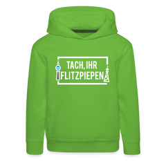 Tach ihr Flitzpiepen - weiß - Kinder Premium Hoodie