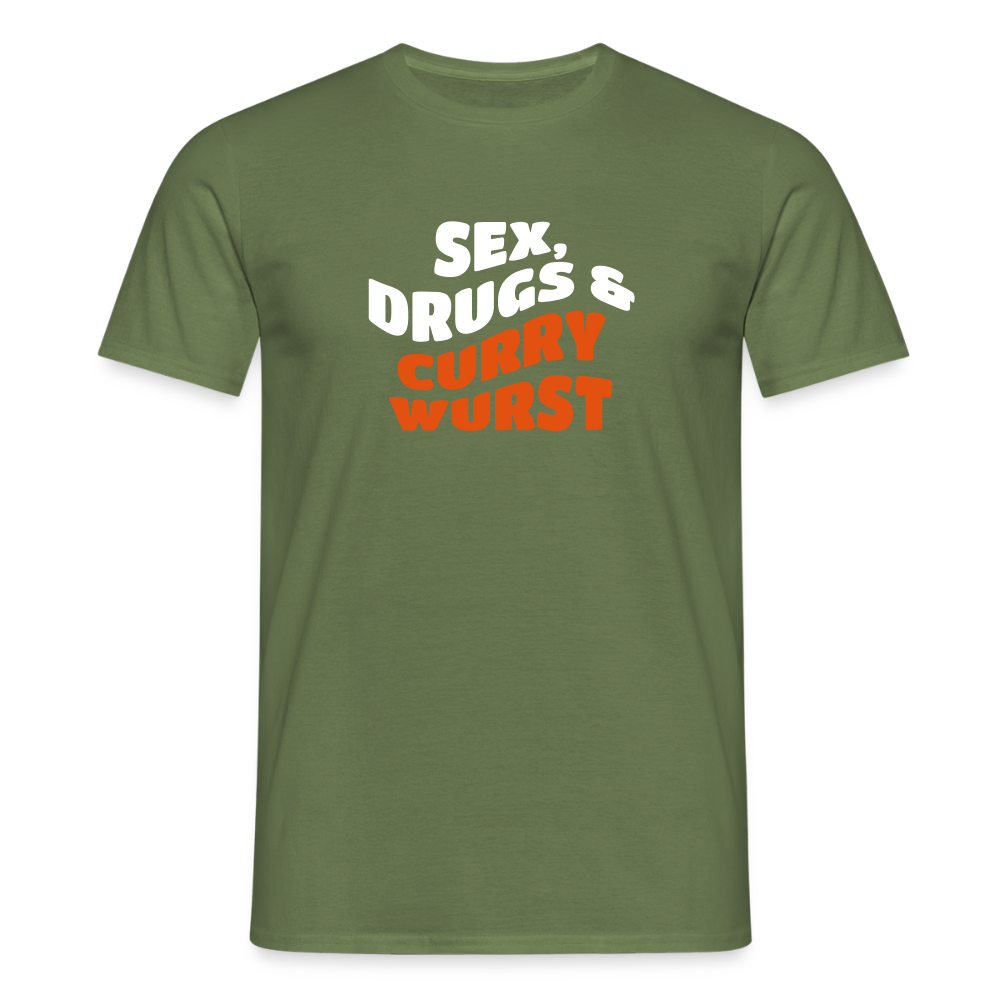 Sex, Drucks & Currywurst - Männer Premium T-Shirt - Militärgrün