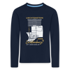 Liechtenstein oder Lichtenberg - Kinder Langarmshirt - Navy