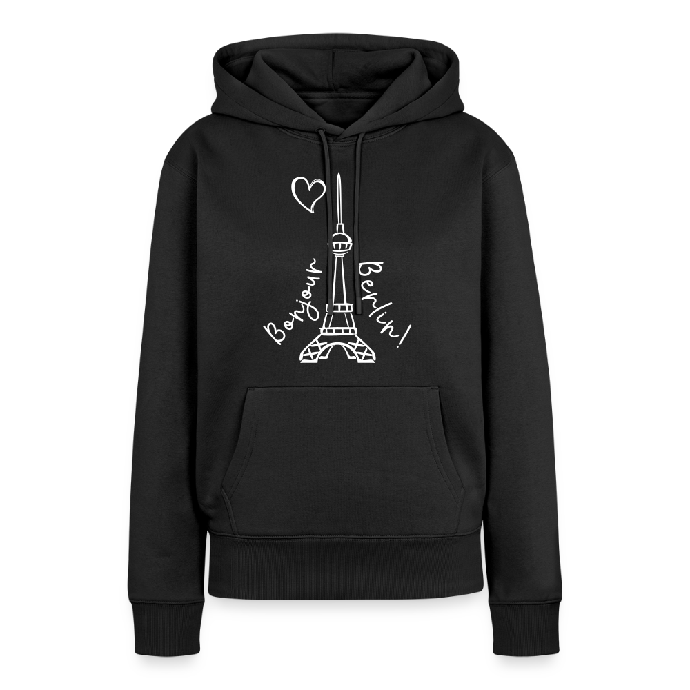 Eiffelturm in Berlin Bonjour - Frauen Premium Hoodie - Schwarz