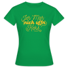 Jeh mah nich uffn Keks gelb - Frauen Premium T-Shirt - Kelly Green