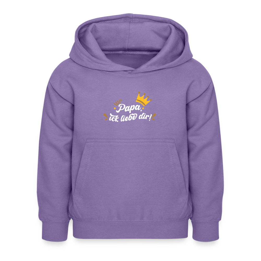 Papa, ick liebe dir!  - Kinder Hoodie - Lavendel