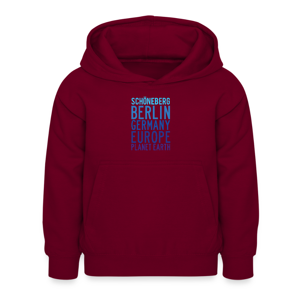 Schöneberg Planet Earth - Kinder Hoodie - Bordeaux