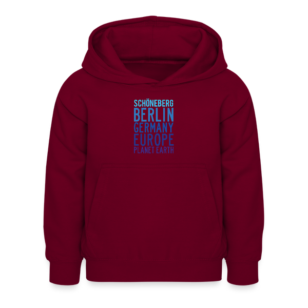 Schöneberg Planet Earth - Kinder Hoodie - Bordeaux