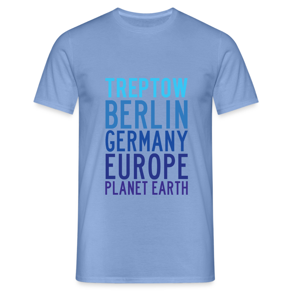 Treptow Planet Earth - Männer Premium T-Shirt - carolina blue