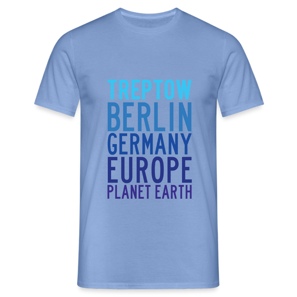 Treptow Planet Earth - Männer Premium T-Shirt - carolina blue