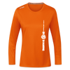 Fernsehturm Zick zack - Frauen Sport Langarmshirt - Neonorange
