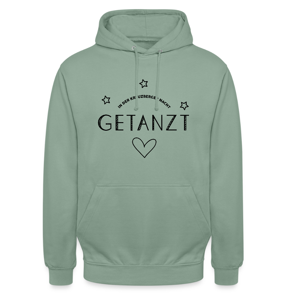 Getanzt in der Kreuzberger Nacht - Unisex Hoodie - Graugrün