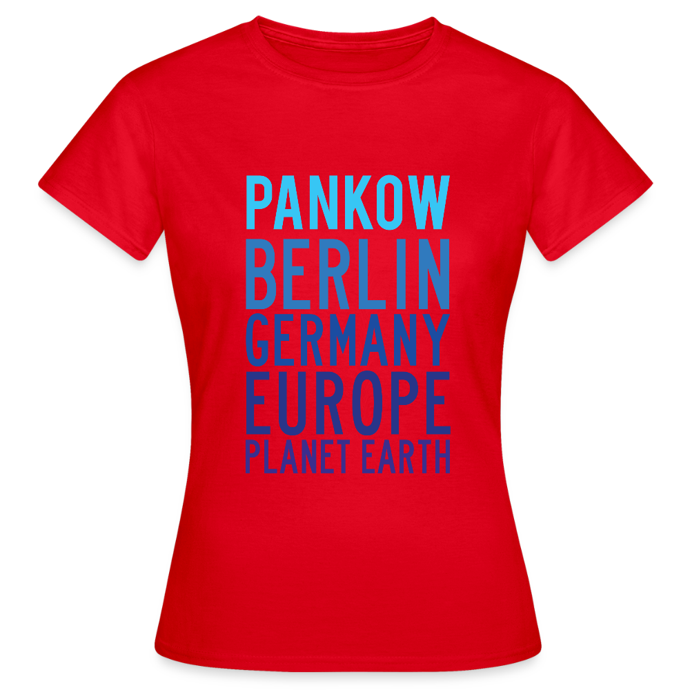 Pankow Planet Earth - Frauen Premium T-Shirt - Rot