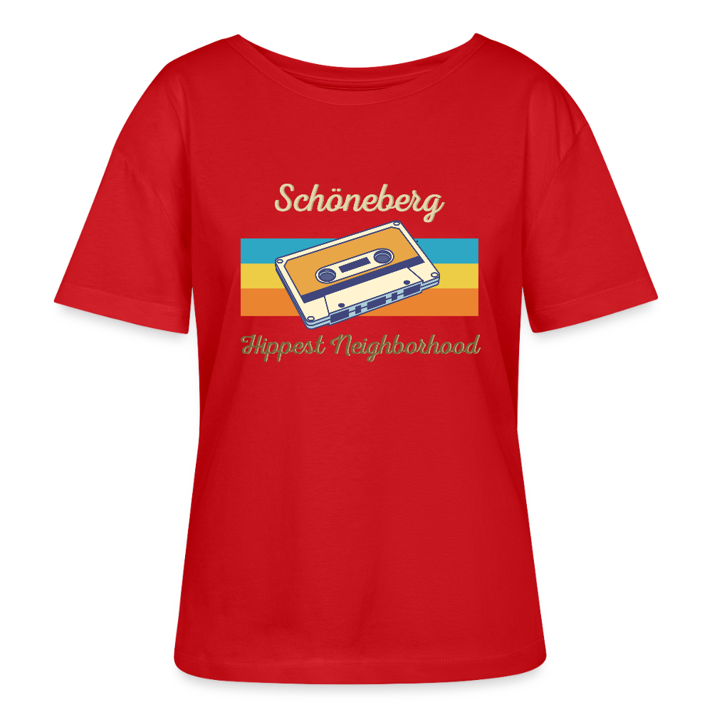 Schöneberg Hippest Neighborhood - Relaxed Rundhals Frauen Bio-T-Shirt - Rot