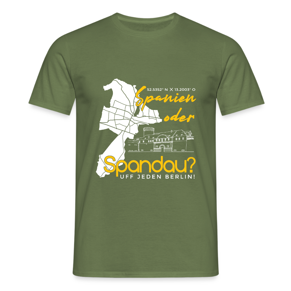 Spanien oder Spandau - Männer Premium T-Shirt - Militärgrün