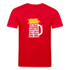 Ick kieke, staune, wunda mir, wie'n kühles Bier jefällt mir hier - Unisex Bio T-Shirt - Rot