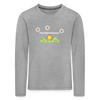 Paulsternstrasse - Kinder Langarmshirt - Grau meliert