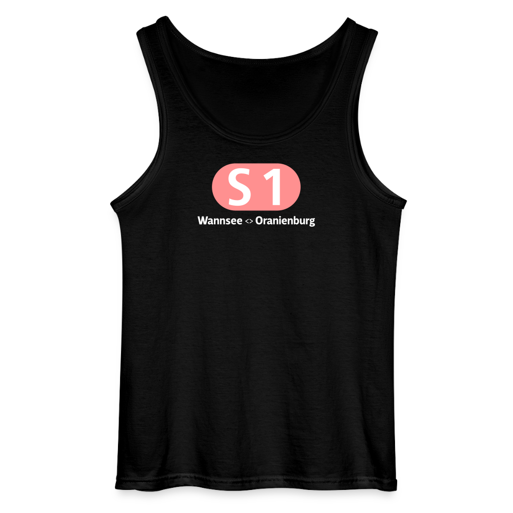 S1 - Männer Tank Top - Schwarz