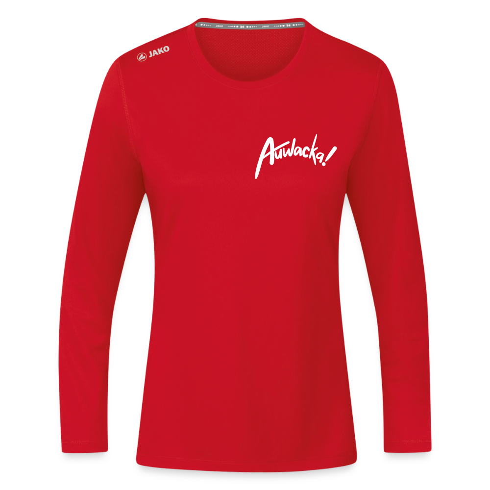 Auwacka! - Frauen Sport Langarmshirt - Rot