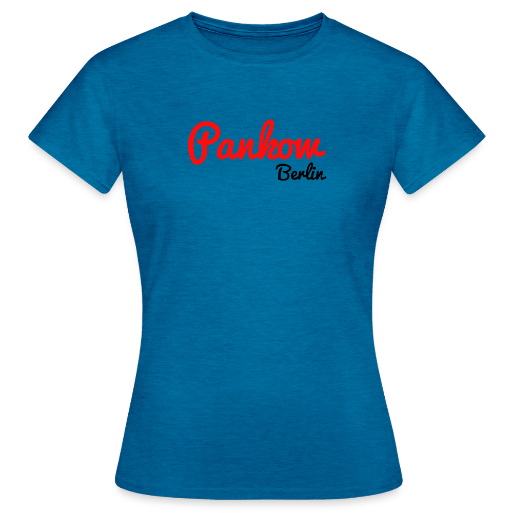 Pankow Berlin - Frauen Premium T-Shirt - Antikblaues Saphir meliert