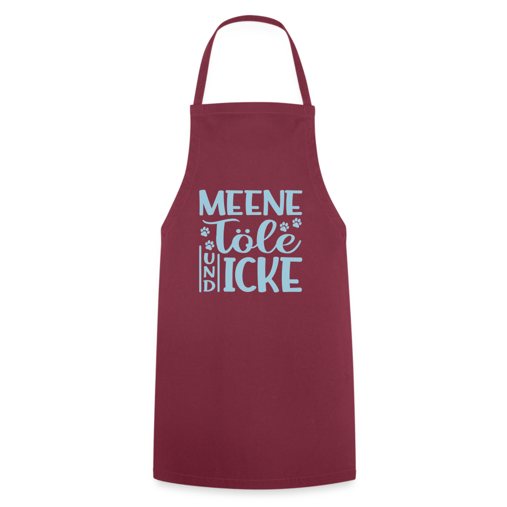 Meene Töle und Icke - Kochschürze - Bordeaux