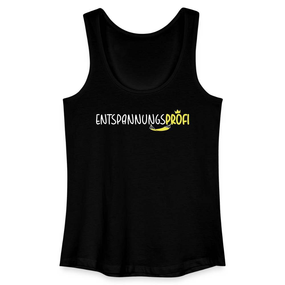 Entspannungsprofi - Frauen Bio Tank Top - Schwarz
