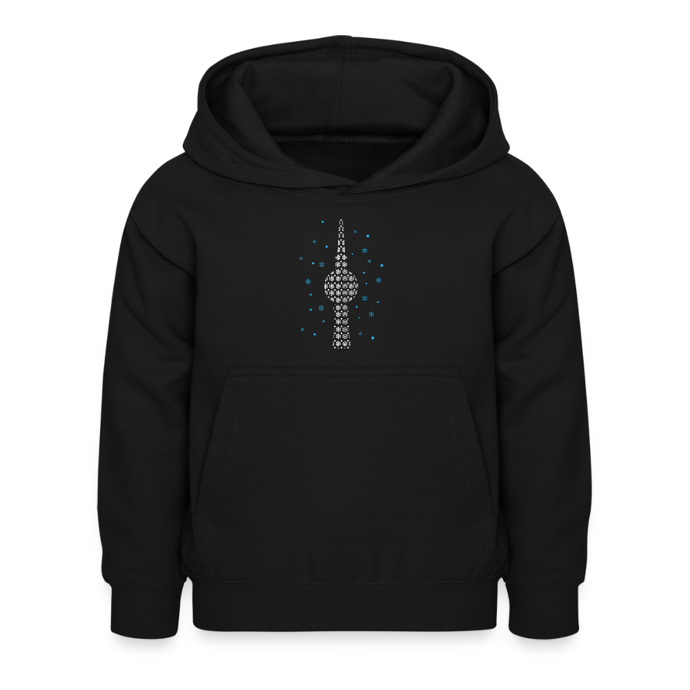 Fernsehchristbaum - Kinder Hoodie - Schwarz