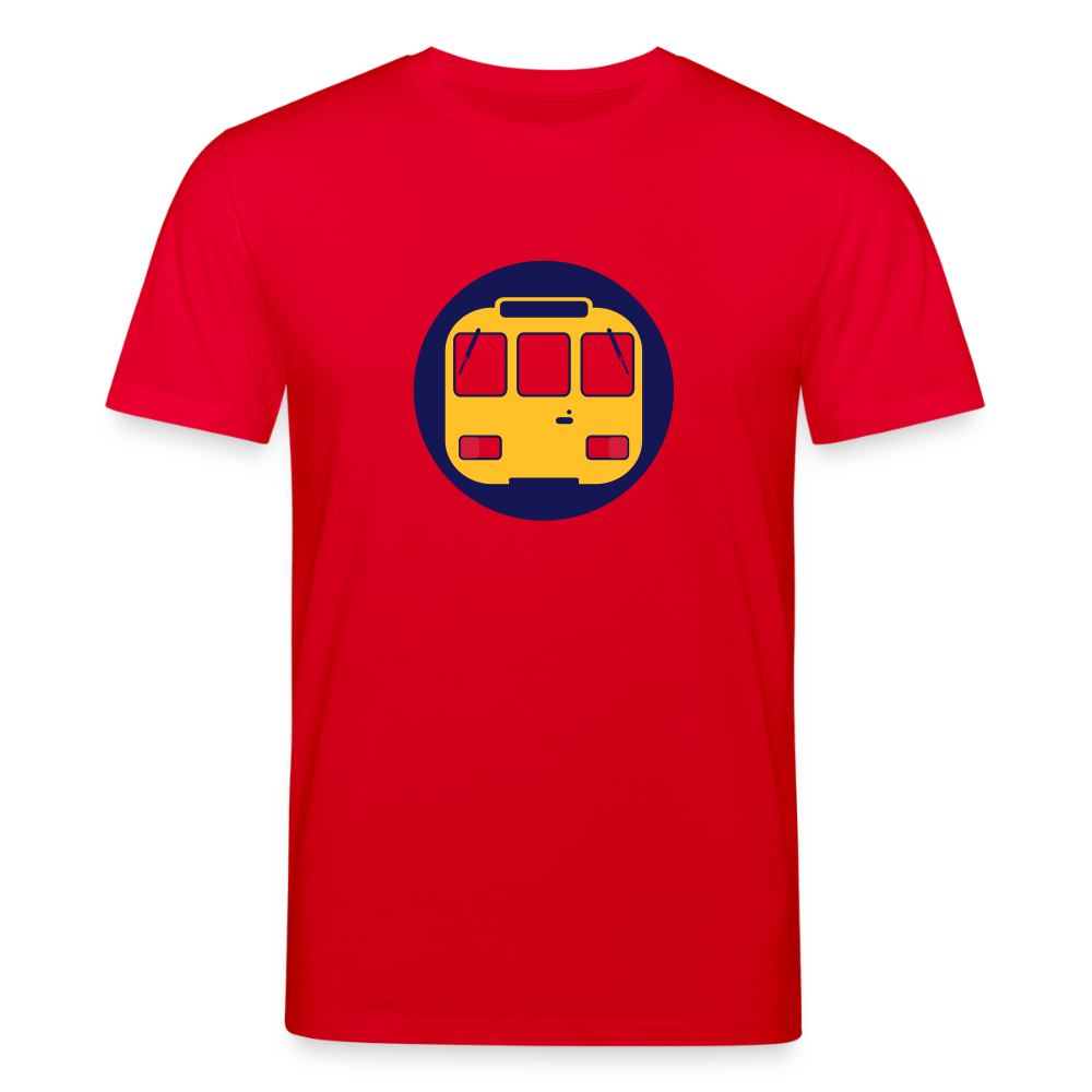 U-Bahntunnel - Unisex Bio T-Shirt - Rot