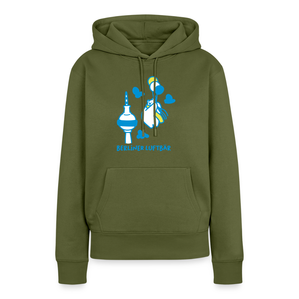 Berliner Luftbär - Frauen Premium Hoodie - Khaki