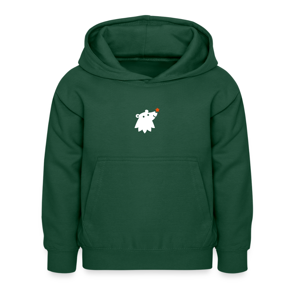 Schnauze Bär - Kinder Hoodie - Flaschengrün