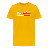 Nix checken, trotzdem meckern! - Männer Premium T-Shirt - Sonnengelb